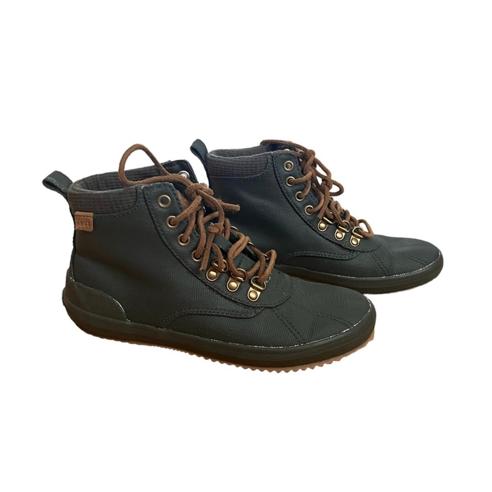 Keds Scout Boot in Matte Canvas Olive Size 5